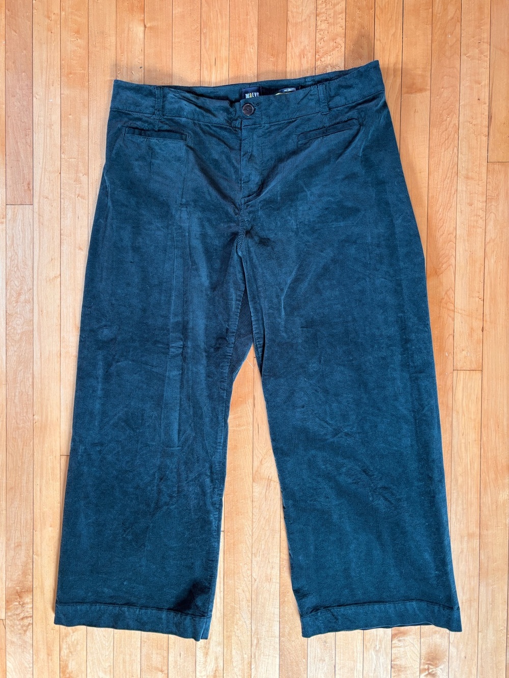 EUC The Colette Green Corduroy Wide-Leg Pant | Maeve Anthropologie | Women’s 22W